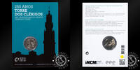2 EURO COMMEMORATIVE 2013 Portugal 2 Euro Commemorative – Official Coincard – Torre dos Clérigos – BU