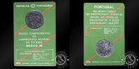 Portugal 100 ESCUDOS 100 ESCUDOS – Official Mint Coincard – World Cup México '86 – -
