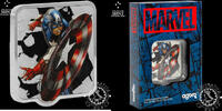 Niue 3 DOLLARS – 2 Silver Ounces – Marvel Smash Series – Captain America – AGORO – -