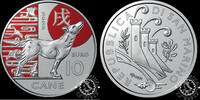San Marino 10 EURO 10 EURO – Chinese Lunar Calendar – Dog – -