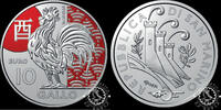San Marino 10 EURO 10 EURO – Chinese Lunar Calendar – Rooster – -
