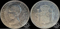 SPAIN 5 PESETAS - Alfonso XIII - Madrid -