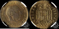 SPAIN 1 PESETA 1 PESETA – Franco – -