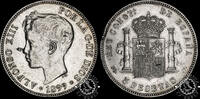 Spain 5 PESETAS – 5 PESETAS – Alfonso XIII – SG V – -