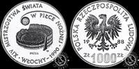 Poland 1000 ZLOTY 1000 ZLOTY – TRIAL / PRÓBA – Fifa Wold Cup 1990 – -