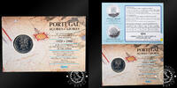 Portugal 100 ESCUDOS 100 ESCUDOS – Official Mint Coincard – Azores – -