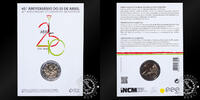 Portugal 2 EURO COMMEMORATIVE 2 Euro Commemorative – Official Coincard – Carnation Revolution – -