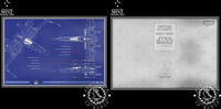 Niue 2 DOLLARS – 1 Silver Ounce – STAR WARS – X-Wing T-70 Blueprint – AGORO – -