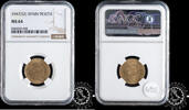 SPAIN 1 PESETA 1947 *52 1 PESETA - Franco - NGC MS 64 120,00 EUR  zzgl. 8,00 EUR Versand