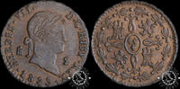 SPAIN 2 MARAVED&Iacute;S 1829 2 MARAVED&Iacute;S - Fernando VII - Segovia - EBC+ / AU 80,00 EUR  zzgl. 8,00 EUR Versand
