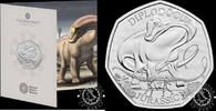 UNITED KINGDOM 50 PENCE 2024 50 PENCE - Official Coincard - Diplodocus - BU 17,95 EUR  zzgl. 8,00 EUR Versand