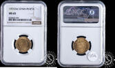 SPAIN PESETA 1953 *56 1 PESETA - Franco - NGC MS 65 80,00 EUR  zzgl. 8,00 EUR Versand
