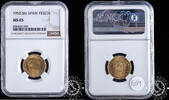 SPAIN PESETA 1953 *56 1 PESETA - Franco - NGC MS 65 80,00 EUR  zzgl. 8,00 EUR Versand