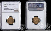 SPAIN 1 PESETA 1953 *63 1 PESETA - Franco - NGC MS 65 80,00 EUR  zzgl. 8,00 EUR Versand