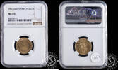 SPAIN PESETA 1963 *63 1 PESETA - Franco - NGC MS 65 80,00 EUR  zzgl. 8,00 EUR Versand