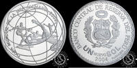 PERU 1 NUEVO SOL 2004 1 NUEVO SOL - Silver - World Cup Germany 2006 - Proof 79,95 EUR  zzgl. 8,00 EUR Versand