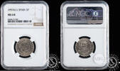 SPAIN 5 PESETAS 1957 *61 5 PESETAS - Franco - NGC MS 64 80,00 EUR  zzgl. 8,00 EUR Versand