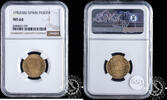 SPAIN 1 PESETA 1953 *56 1 PESETA - Franco - NGC MS 64 70,00 EUR  zzgl. 8,00 EUR Versand