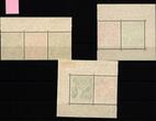 Berlin 68-70 postfrisch alle Zusammendrucke W 1, W2 und W 3 aus Block 1 MiNr. 68-70 postfrisch alle Zusammendrucke W 1, W2 und W