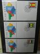 Vereinte Nationen New York FDCs ab 1988 besammelt im Ring Binder