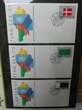Vereinte Nationen New York FDCs ab 1988 besammelt im Ring Binder
