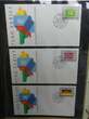 Vereinte Nationen New York FDCs ab 1988 besammelt im Ring Binder
