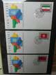 Vereinte Nationen New York FDCs ab 1988 besammelt im Ring Binder