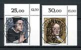 Bund Bund 1049-1050 KBWZ gestempelt Frankfurt, Original-Gummi, ungefaltet MiNr. 1049-1050 KBWZ gestempelt Frankfurt, Original-Gummi, -
