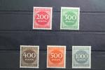 Deutsches Reich Deutsches Reich 268-273 postfrisch MiNr. 268-273 postfrisch -