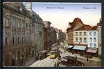 AK Neuss Rhld. Markt mit Rathaus, Pferdefuhrwerke, Strassenbahnen 1922 gebraucht -