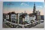 AK Posen Alter Markt mit Rathaus Feldpost 1917 gebraucht -
