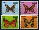 Pakistan Pakistan 579-582 postfrisch Schmetterlinge MiNr. 579-582 postfrisch Schmetterlinge -
