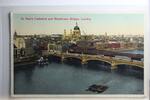 AK London St. Paul's Chathedral and Blackfriars Bridge gebraucht -