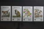 St. Kitts St. Kitts 184-187 postfrisch Meerkatzen MiNr. 184-187 postfrisch Meerkatzen -