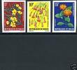Niger Niger 61-63 geschnitten postfrisch Blumen MiNr. 61-63 geschnitten postfrisch Blumen -