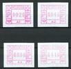 Schweiz ATM 1 Schweiz ATM 1 A1-A4 postfrisch MiNr. A1-A4 postfrisch -