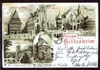 AK Kreisstadt Hildesheim Amtshaus, Feste Stenerwald, Dom 1899 gebraucht -