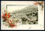 AK Badenweiler, LK Breisgau-Hochschwarzwald Stadtansicht, Römerbad 1901 gebraucht -