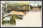 AK Holzminden Mittlerer Teich, Weserbrücke, Marktplatz, Panorama um1900 ungebraucht -