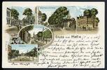 AK Melle Ldkr. Osnabrück Mühlenstr., Plettenbergerstr., Bahnhofstr. 1900 gebraucht -