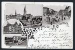 AK Mönchengladbach verschiedene Stadtansichten 1896 gebraucht -