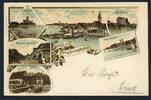 AK Friedrichshafen Bodenseekreis Bad Schachen, Schloß Montfort 1905 gebraucht -