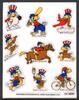 Olympische Sommerspiele Los Angeles 1984 Olympische Sommerspiele Los Angeles 1984 Maskottchen-Sticker Kleinbogen Maskottchen-Sticker Kleinbogen -