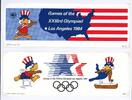 Olymp. Spiele Los Angeles 1984 Olymp. Spiele Los Angeles 1984 2 offiz. Maskottchen-Aufkleber 2 offiz. Maskottchen-Aufkleber -