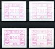 Schweiz ATM 1 A1-A4 Schweiz ATM 1 A1-A4 postfrisch postfrisch -
