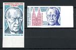 Benin Benin 57-58 geschnitten postfrisch Adenauer MiNr. 57-58 geschnitten postfrisch Adenauer -