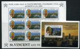 St. Vincent KB St. Vincent KB 2492 + Bl 292 postfrisch Papst MiNr. 2492 + Bl 292 postfrisch Papst -
