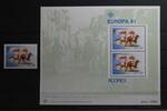 Portugal Azoren Portugal Azoren 342, Block 2 mit 342 postfrisch Cept Europa MiNr. 342, Block 2 mit 342 postfrisch Cept Europa -