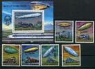 Komoren Komoren 339-345 + Block 83 postfrisch Zeppelin MiNr. 339-345 + Block 83 postfrisch Zeppelin -