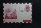 Österreich Ganzsache auf Postkarte mit Ballonpost, Spatenstich zum 2.Haus -